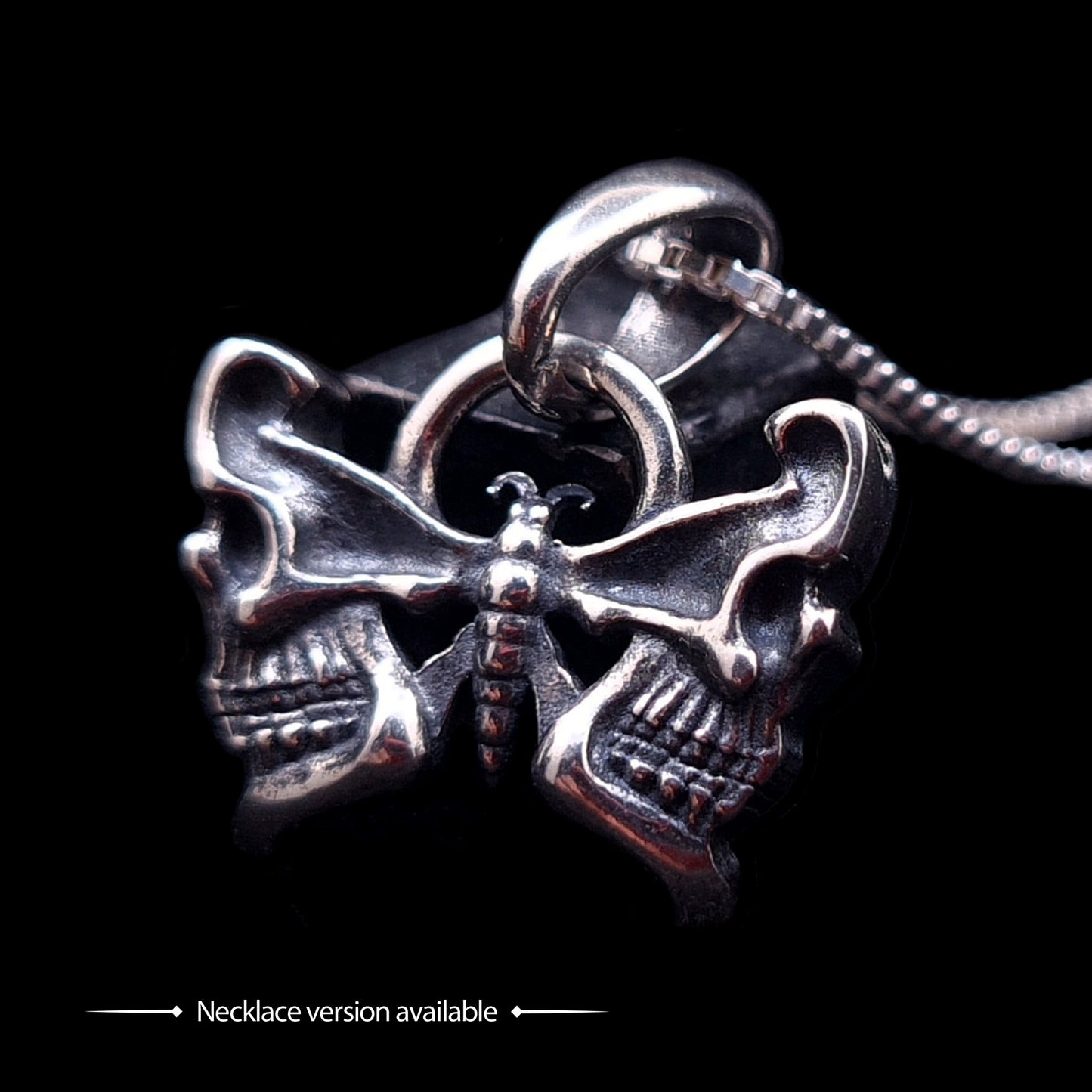Butterfly Skull septum ring