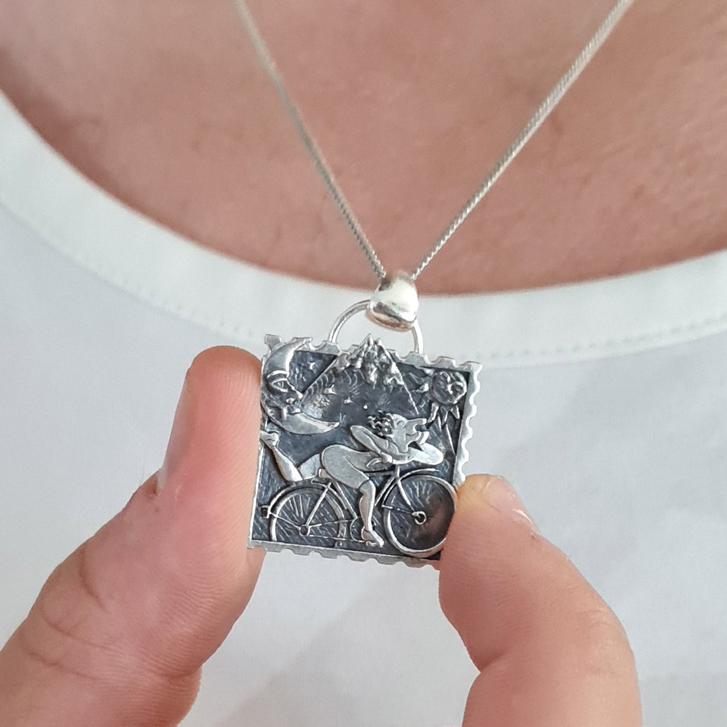 Bicycle Day pendant