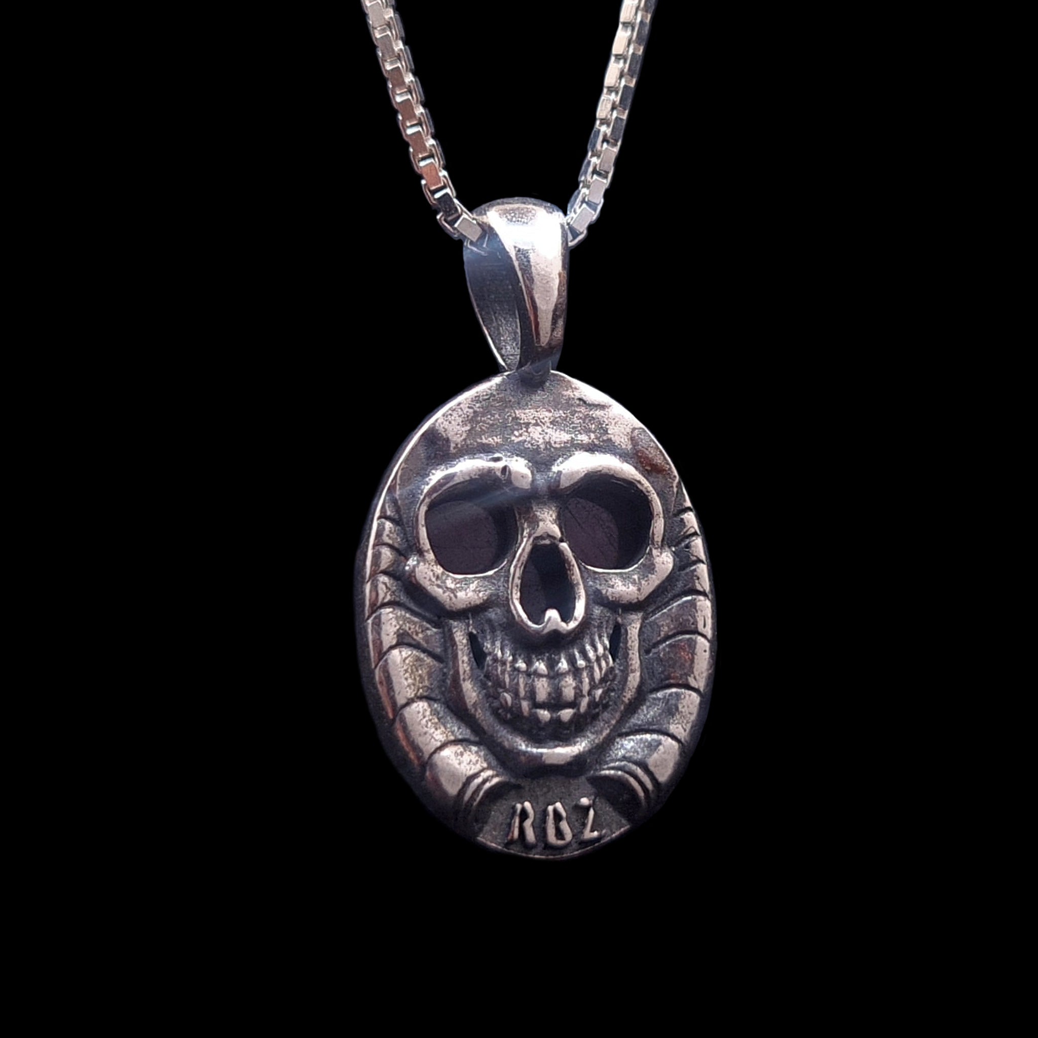 African Ruby Skull Bezel pendant – RBZ Jewelry