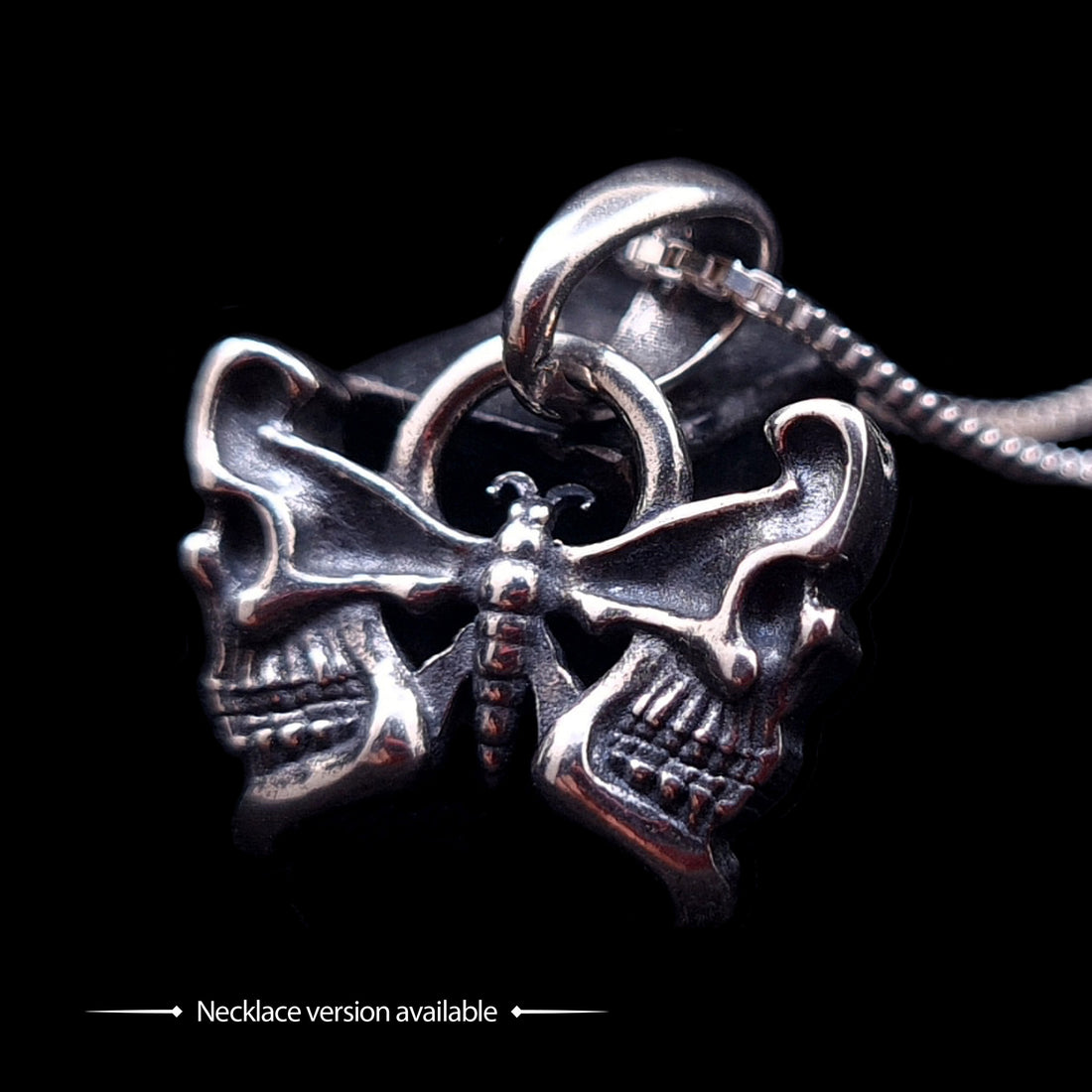 Butterfly Skull septum ring