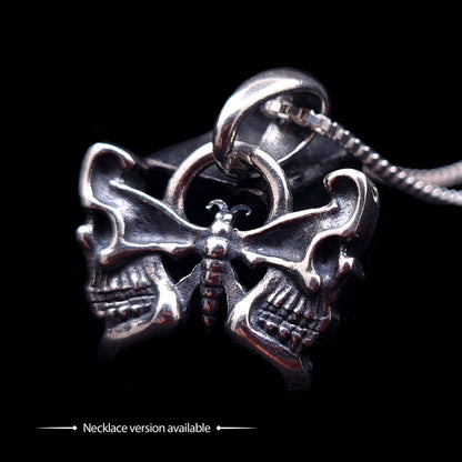 Butterfly Skull septum ring