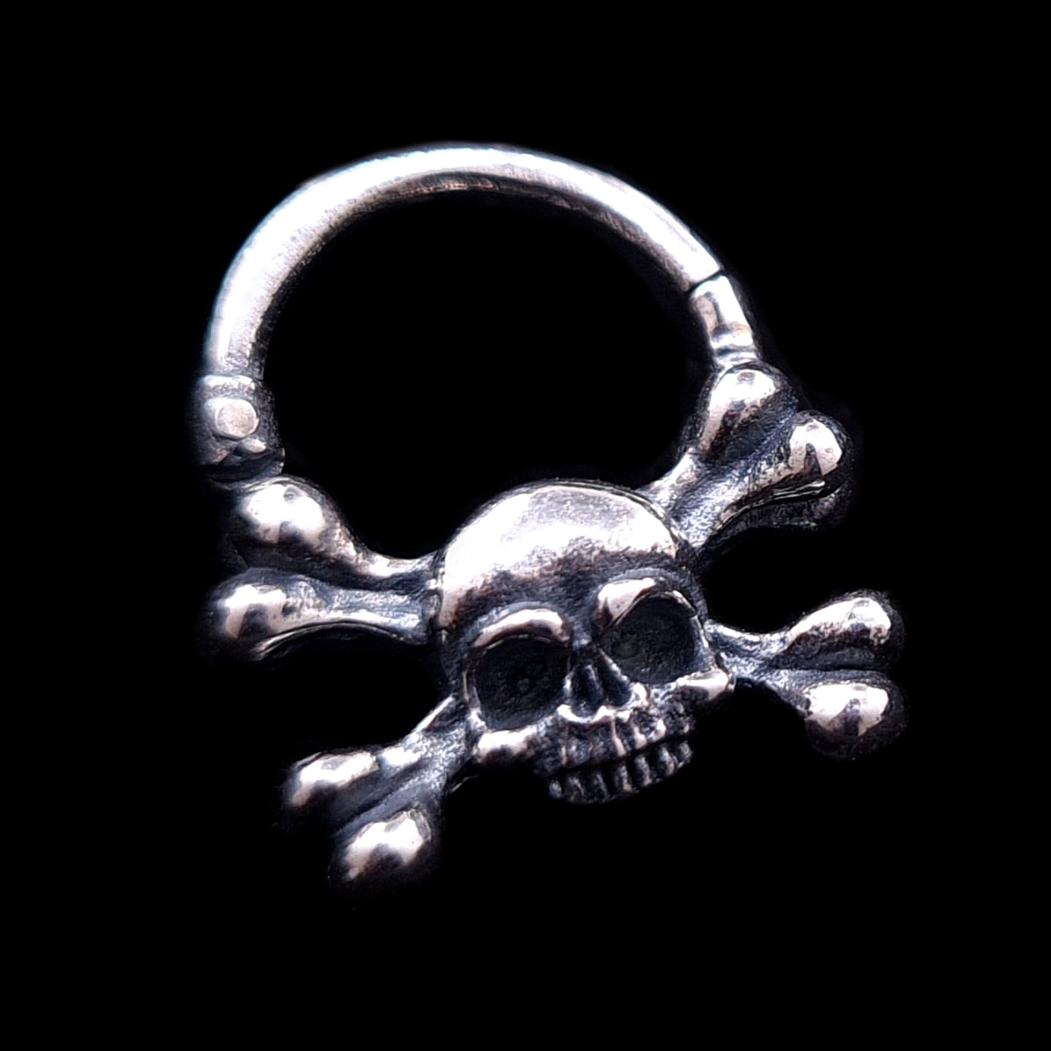 Crossbones Skull septum ring – RBZ Jewelry