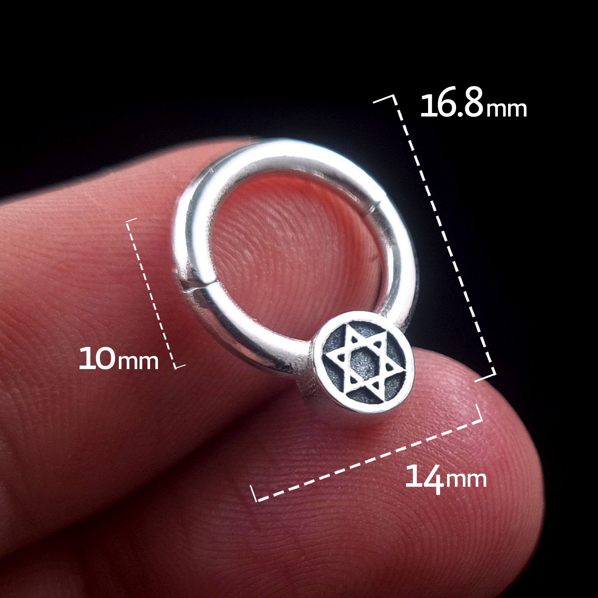 Star of David septum ring – RBZ Jewelry
